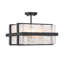 Cloud Break 4 - Light Semi Flush Mount