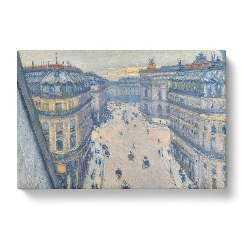La Rue Halevy by Gustave Caillebotte - Wrapped Canvas Painting, 35cm H x 50cm W x 3cm D