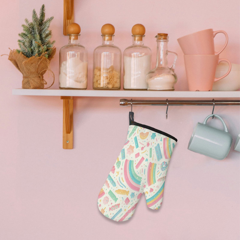 Funfetti Rainbow Oven Mitt Cotton Twill