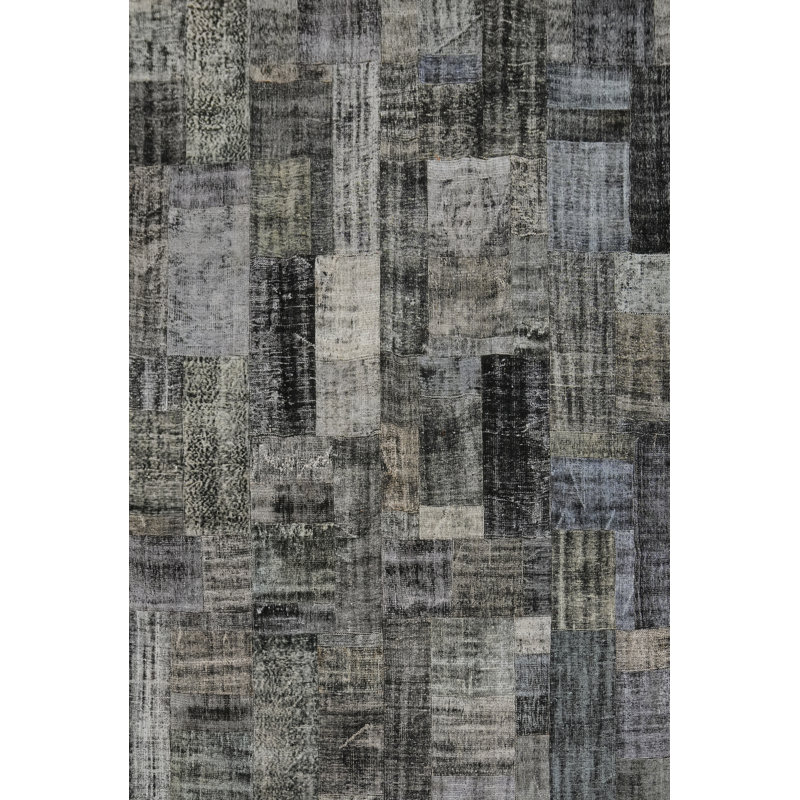 Geometric Patchwork Distressed Area Rug 8x10
