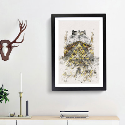 Louvre Museum in Paris France - Picture Frame Painting Print
