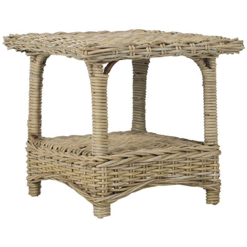 Willow Solid Wood Top End Table, Natural