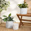 Ensemble de pots à fleurs en porcelaine 3 pièces Hierius-30690209