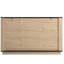 Rangement multifonctionnel à six tiroirs avec présentoir de table et poignées exquises, 47,2 x 15,7 x 29,6 po, coins arrondis en métal, armoire à assemblage facile dans un style moderne, coins pour, présentoir, à