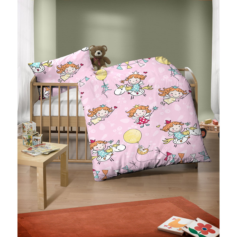 Rose Flannel 32 TC Duvet Cover Set