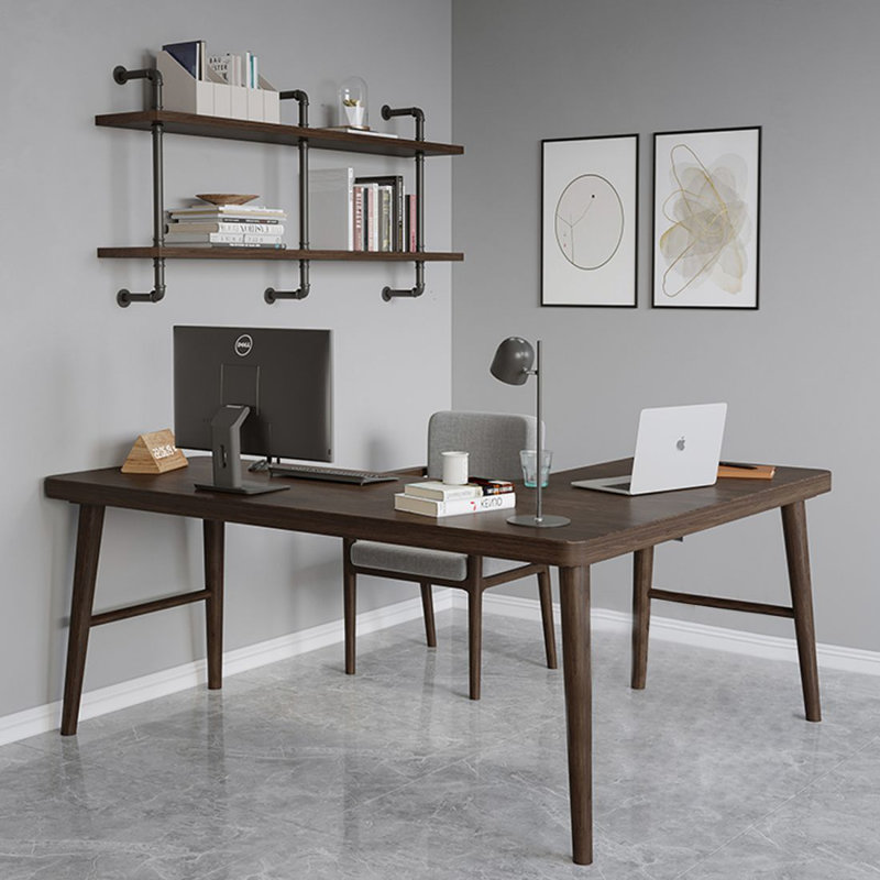 Bureau d'écriture Brownness, H 29,53 po x l 62,99 po x P 47,24 po, Retour à gauche
