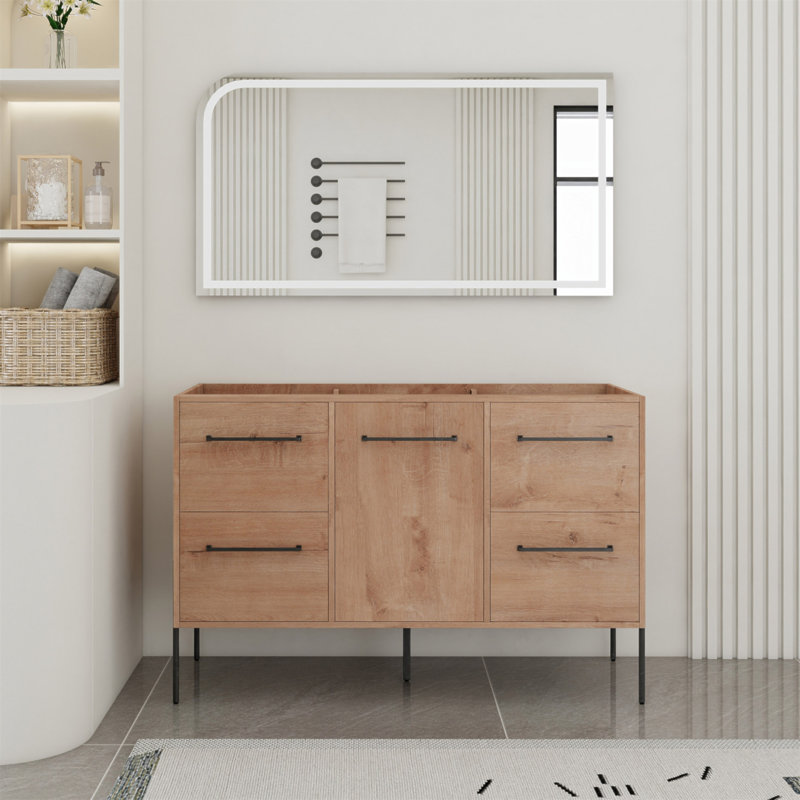Ensemble de meuble-lavabo autoportant 48 po avec 4 tiroirs et meuble-lavabo 48 po