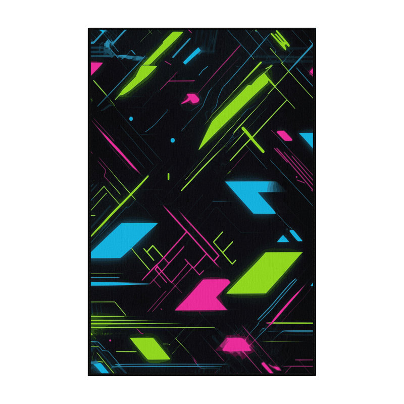 Pixel Rift Rug, Rectangle 2' x 3'