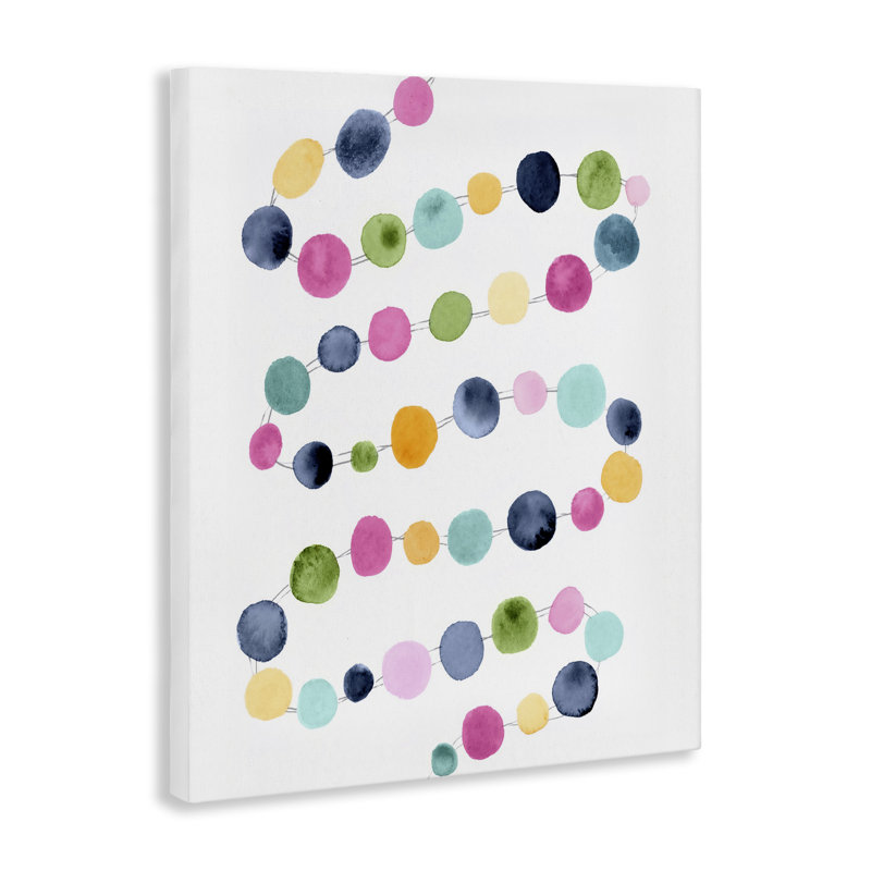 "Pastel Dots", art mural par Lisa Nohren, H 48 po x l 36 po