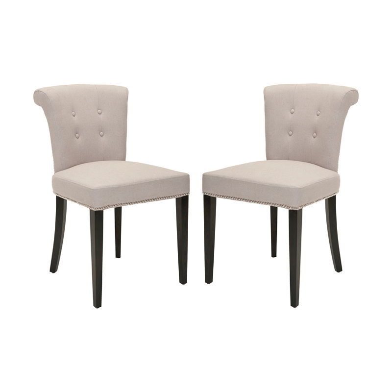 Ring 20.7'' H Tufted Upholstered Side Chair, Beige