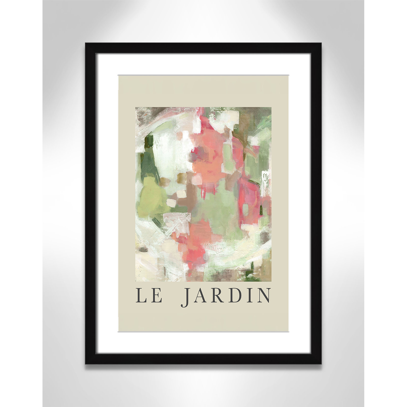Botanical Poster Collection "Le Jardin" Print by Carol Robinson, Black Single Picture Frame, Yes, 23" H x 17" W x 1.25" D