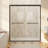 Double Sliding Shower Door with 1/4" (6mm) Explosion-Proof Clear Tempered Glass, Aluminum Frame, Chrome-119282911-129224104