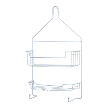 2-Tier Hanging Shower Caddy, Rustproof White - All Products