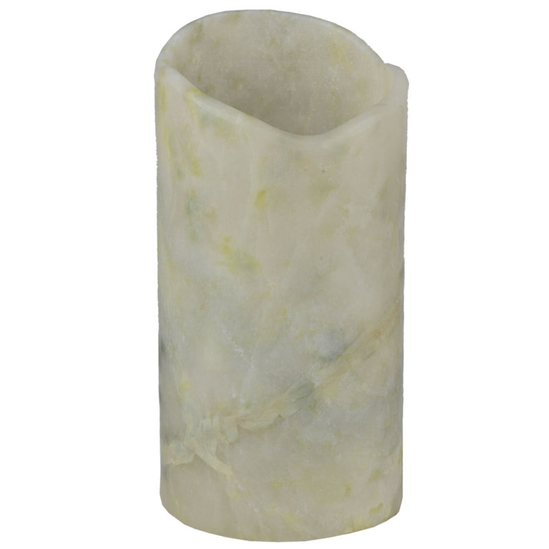 Decimus 8'' H Jadestone Tabletop Votive Holder with Candle Included