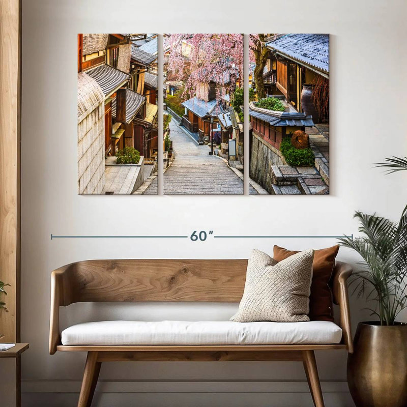 Village japonais Aime, H 32 po x l 50 po