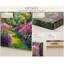 Impression sur toile impressionnant, "Jardin de fleurs", impression sur toile-509193621