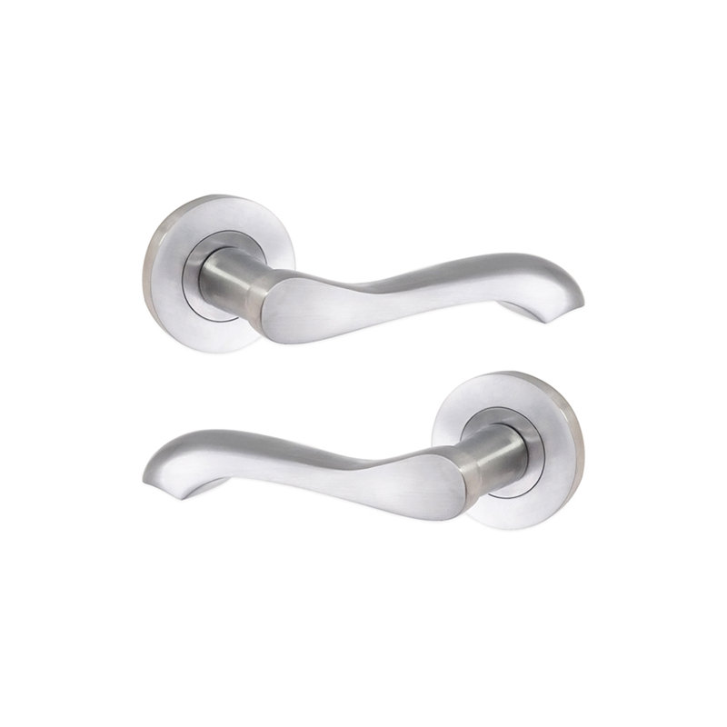 Camila Lever Door Handle, Satin Chrome
