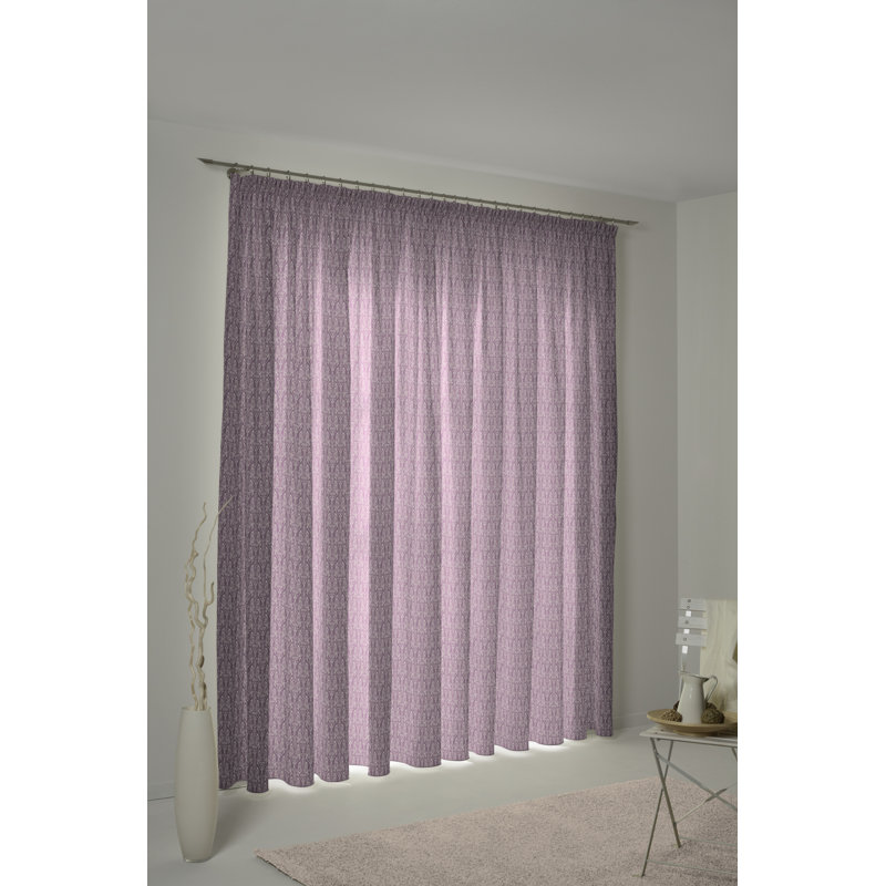 Wybron Little Parrot Slot Top Opaque Curtain, Purple/Lavender, 145 W x 225 D cm