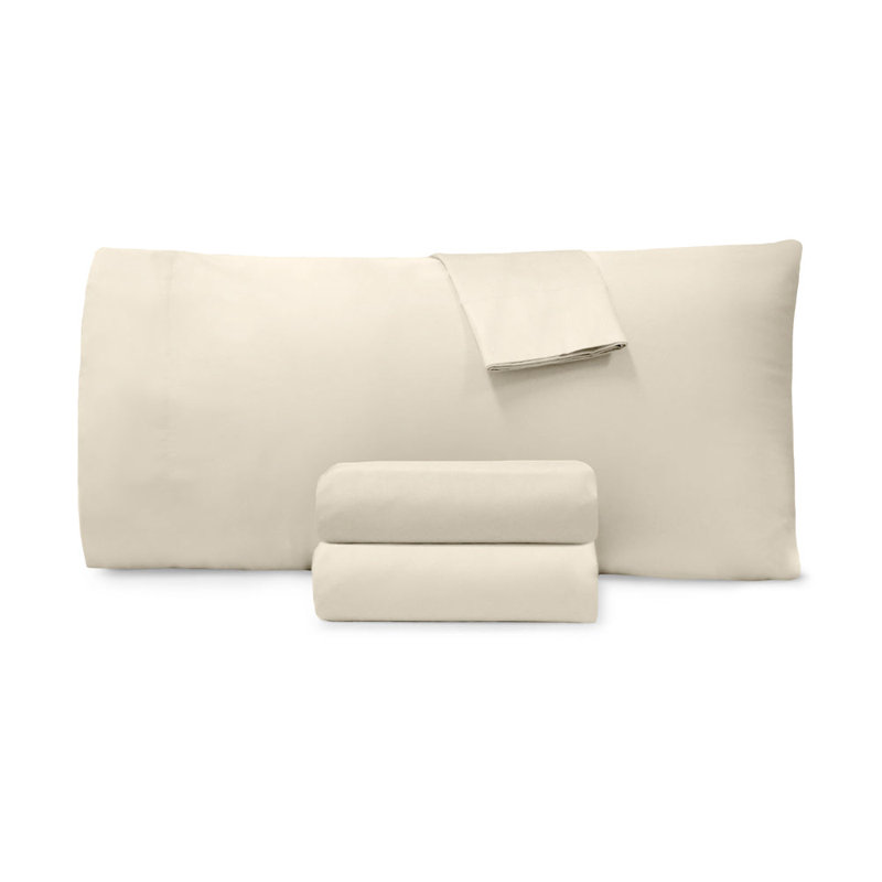 Birch King Cotton Sateen Pillowcase Set of Four