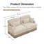 Canapé modulaire en chenille Leopard-795107863
