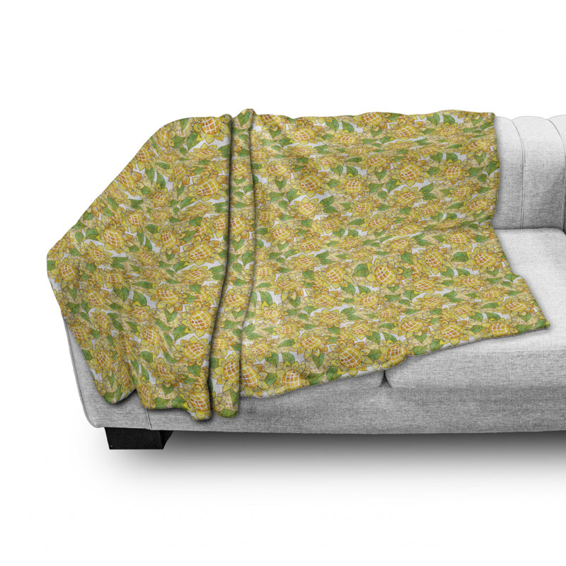 Hand Woven Throw Blanket, 50" W x 70" L