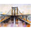 Colorful Brooklyn Bridge Print On Canvas-98694139