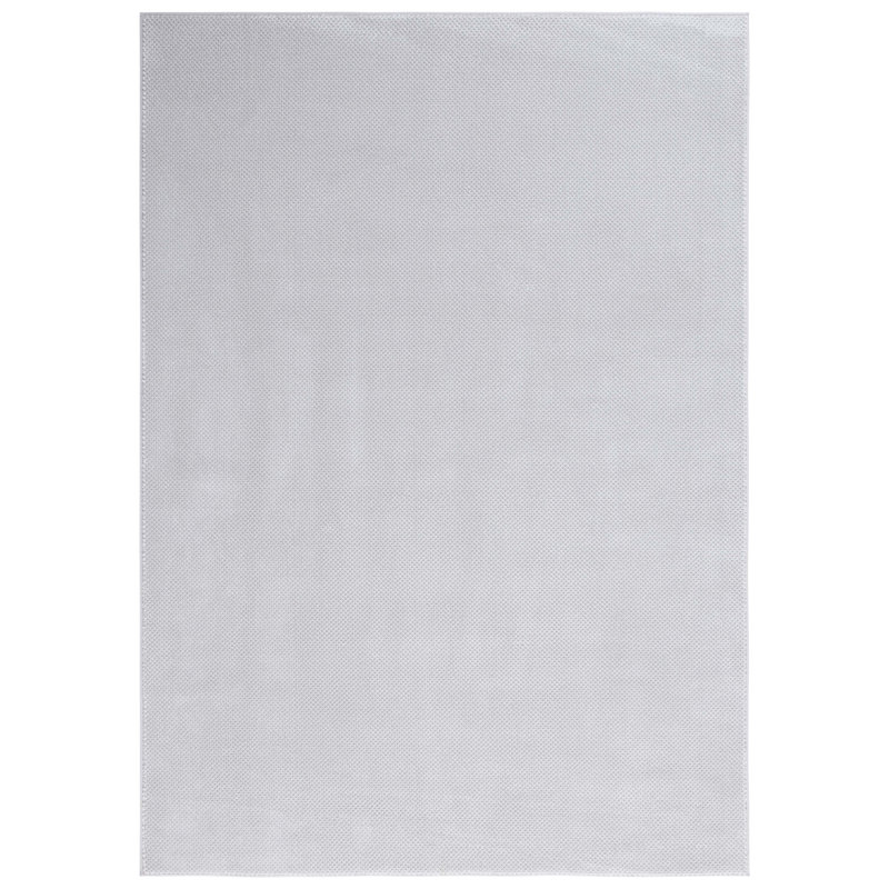Tapis uni en polyester / polypropylène tissé à la machine de couleur unie, Rectangle 4 pi x 6 pi