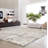 Modern Hand Knotted Wool and Viscose Abstract Indoor Rug-62873977