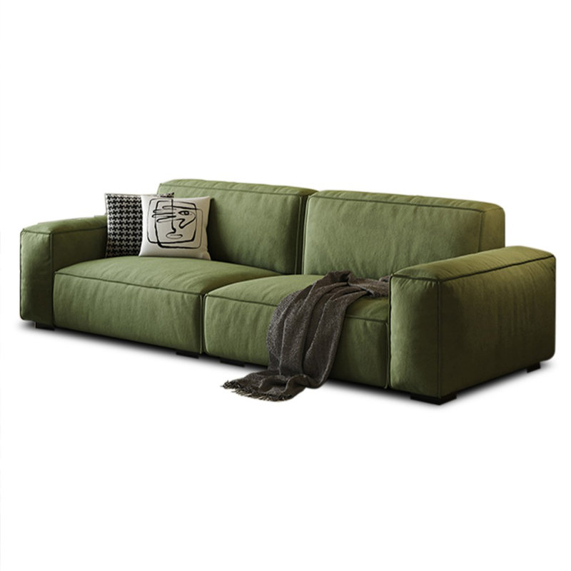 Coussin modulaire 100% polyester, H 29,13 po x l 86,61 po x P 37,4 po, Vert