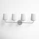 Fitz 4 Light Frosted Dimmable Vanity Light