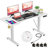 Masakazu Height Adjustable Standing Desk with Built-in Outlets,4 Lockable Casters, 2 Hooks-698086227-709110512