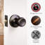 Terrace 6-Way Latch Passage Door Knob