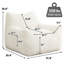 Fauteuil à billes en velours côtelé l 41,8 po-1697409110