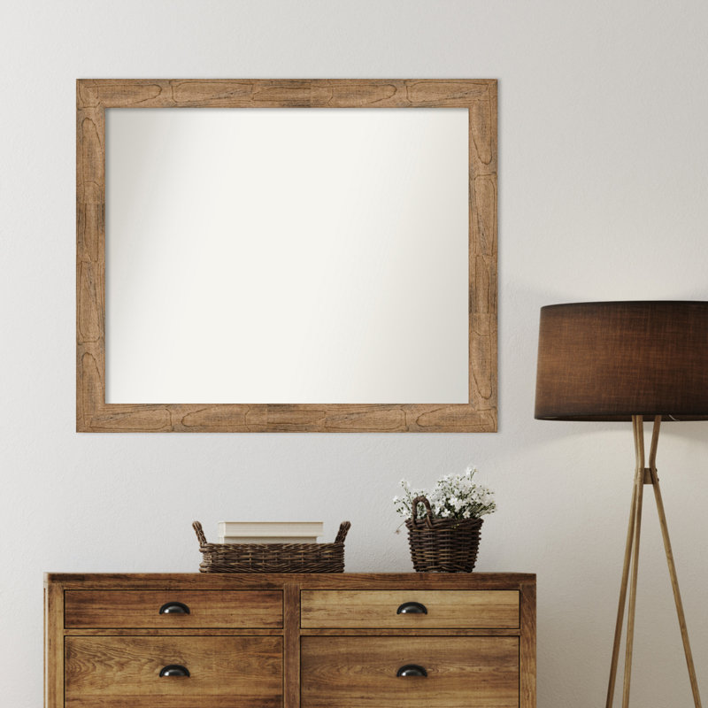 Timmy Solid Wood Wall Mirror, 36.5" x 43.5", Rectangle