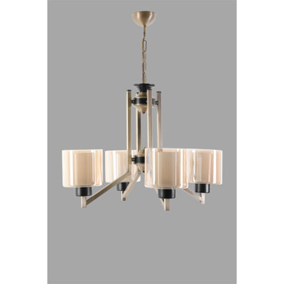 Lustre de style scandinave, 23,6 po de diamètre x 29,5 po de hauteur, réglable de 19,7 à 29,5 po | Fabrication 100% métal avec peinture séchée au four et revêtement en culot, douille E27 de 40 W maximum, finition cuivre élégante