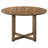 Hansedt 46-Inch Round Wood Dining Table Walnut