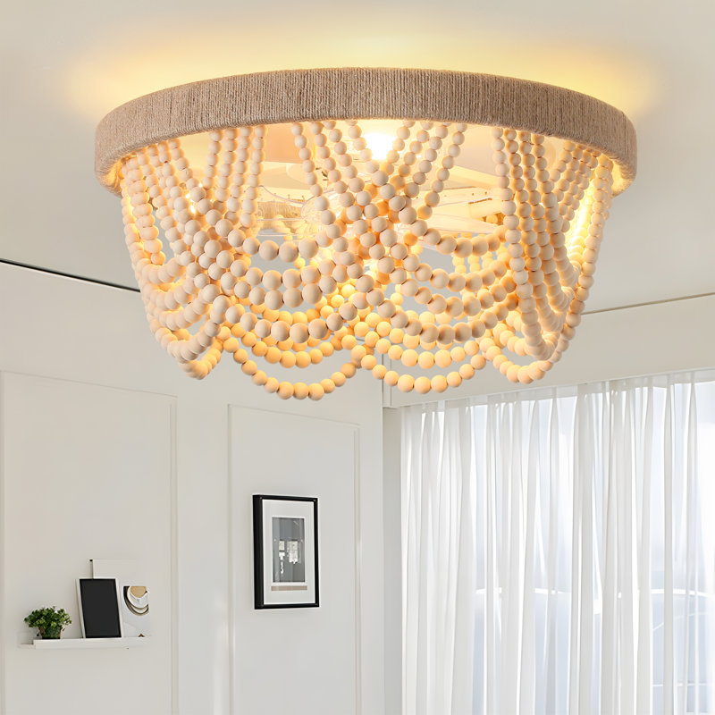 Annadell 20'' Boho Caged Ceiling Fan With Light Kit And Remote Control