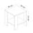 Modern Side Table, White, 15.7 x 15.7 x 16.5 Inches | 100% Melamine Coated Particle Board, Durable & Stylish | Perfect for Living Room, Bedroom, or Office Use, Elegant Solid Color Design-2056584814