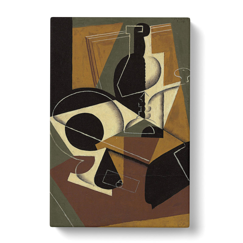 Cafe Moulin by Juan Gris - Wrapped Canvas Painting, 60cm H x 40cm W x 3cm D