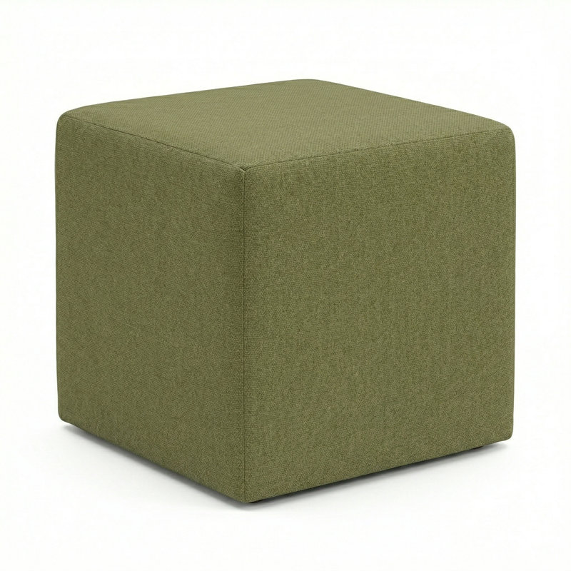 Berlin Gardens Lilly Hive 20" Square Pouf, Green