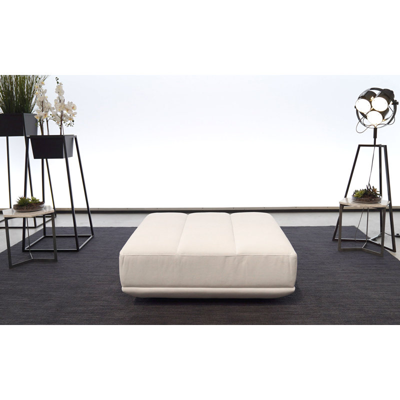 Longmont Leather L-Shaped Sectional with Ottoman Symmetrical