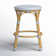 Tobias Outdoor Rattan and Metal Counter Stool
