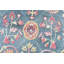 Tapis moderne tissé à la main en viscose bleue 5 pi 11 po x 9 pi 1 po Modern