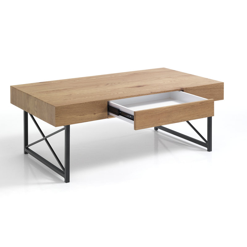 Behm Four Leg Coffee Table with Storage