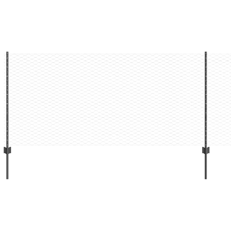 Steel Fencing Kits Fencing, 80cm H x 1000cm W, Grey