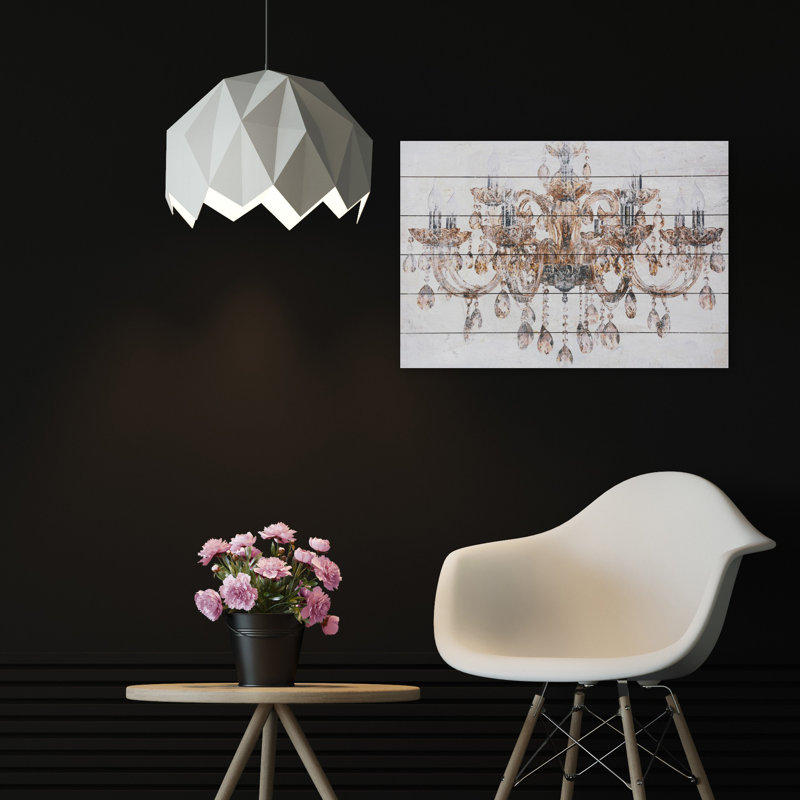 Luxueux lustre rétro, art mural non encadré