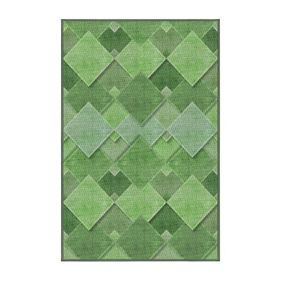 Tapis de surface verte à motif vert citron