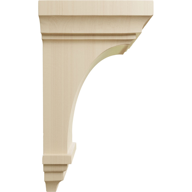 Maple Hand-Carved 9.5" Wood Corbel