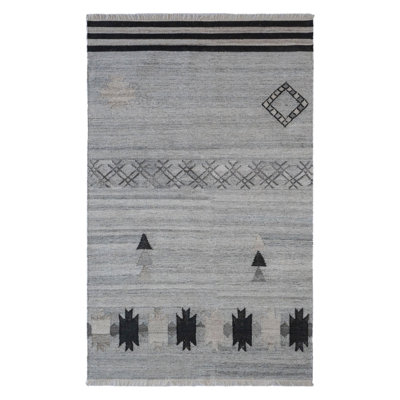 Elly Performance Black Indoor/Outdoor Rug