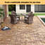 Carreaux de terrasse imbriqués, plancher d'extérieur carré en bois d'acacia 12 po x 12 po